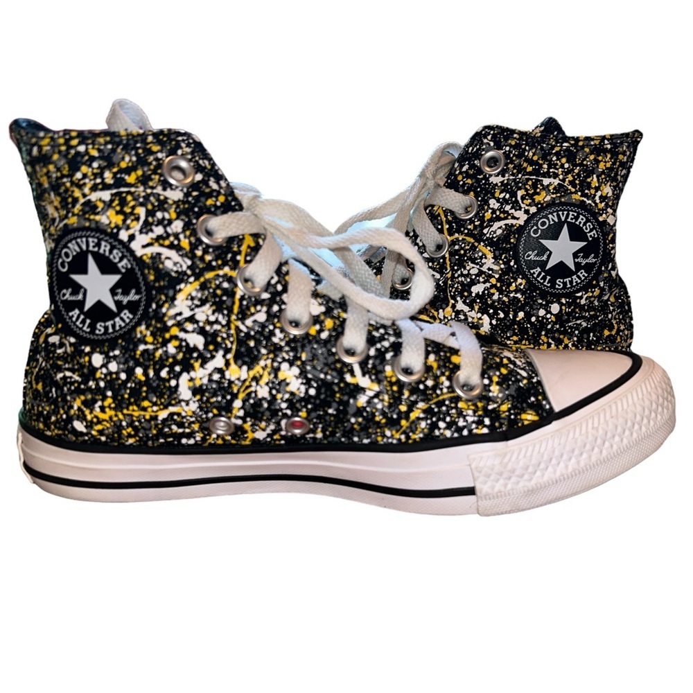Converse Chuck Taylor All Star Hi Paint Splatter Sneakers, Sz Women 6
